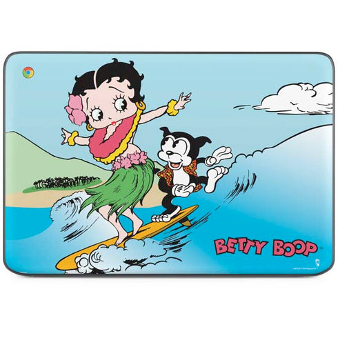 Betty Boop Surfing HP Chromebook Skin