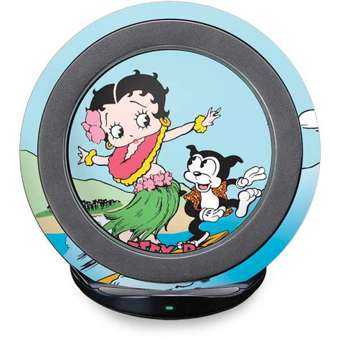 Betty Boop Surfing Fast Charge Wireless Charging Stand Skin