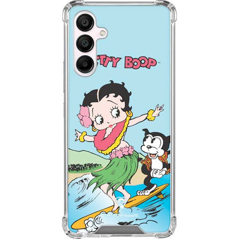 Betty Boop Surfing Galaxy A16 5G Clear Case