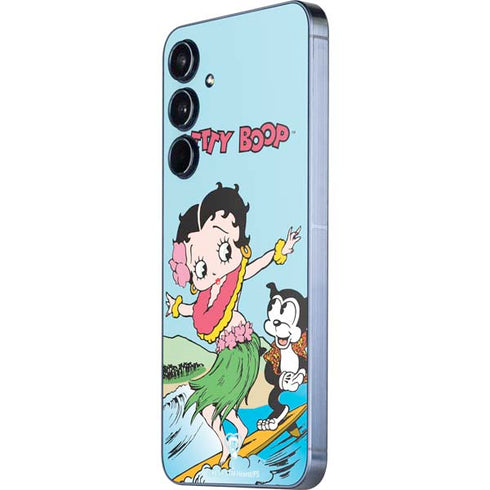 Betty Boop Surfing Galaxy A35 5G Skin