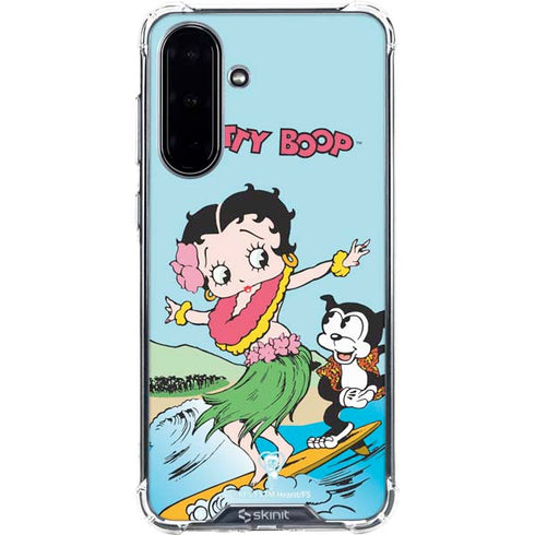 Betty Boop Surfing Galaxy A36 5G Clear Case