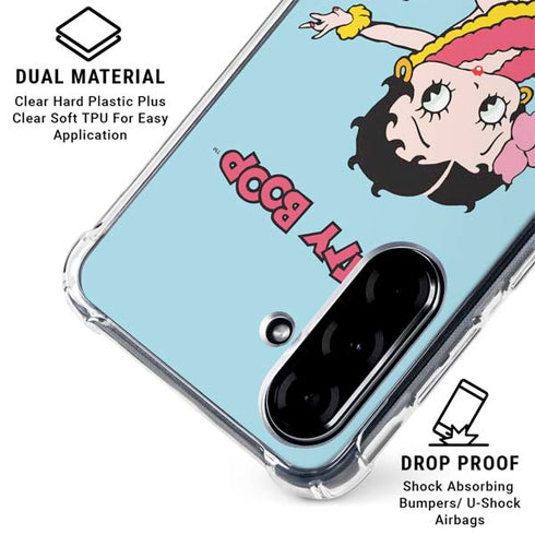 Betty Boop Surfing Galaxy A36 5G Clear Case