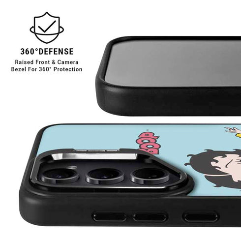 Betty Boop Surfing Galaxy S25 Kickstand Case