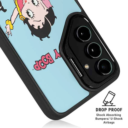 Betty Boop Surfing Galaxy S25 Plus Kickstand Case