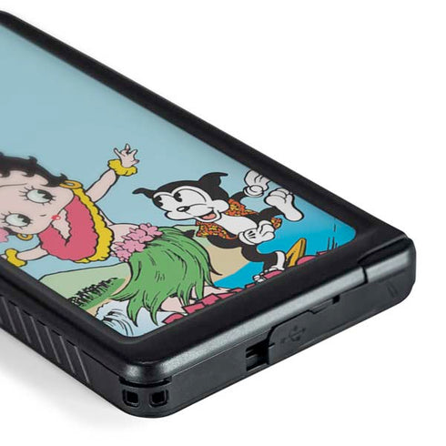 Betty Boop Surfing Galaxy S24 Ultra Waterproof Case