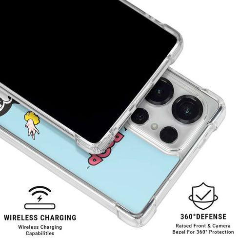 Betty Boop Surfing Galaxy S25 Ultra Clear Case