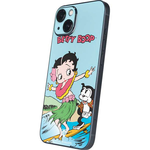 Betty Boop Surfing iPhone Skins