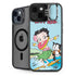 Betty Boop Surfing iPhone 15 Kickstand Case