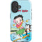Betty Boop Surfing iPhone 16 Plus Impact Case