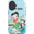 Betty Boop Surfing iPhone 16 Plus Impact Case
