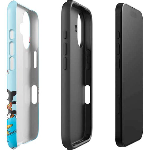 Betty Boop Surfing iPhone 16 Plus Impact Case