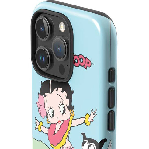 Betty Boop Surfing iPhone 16 Pro Max Impact Case