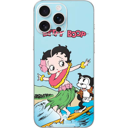Betty Boop Surfing iPhone 16 Pro Max Skin