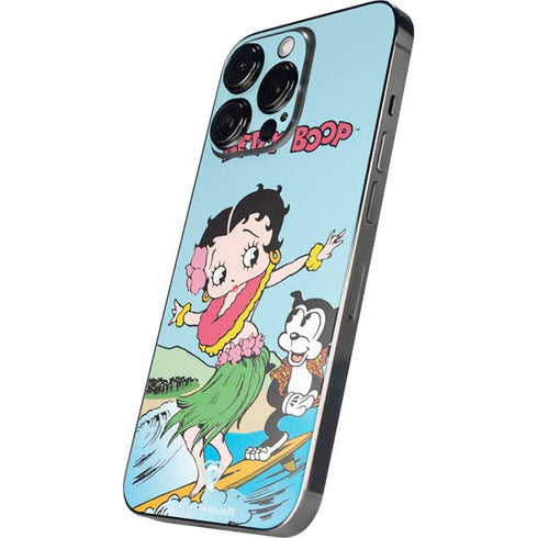 Betty Boop Surfing iPhone 16 Pro Max Skin