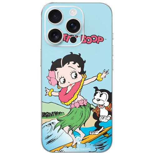 Betty Boop Surfing iPhone 16 Pro Skin