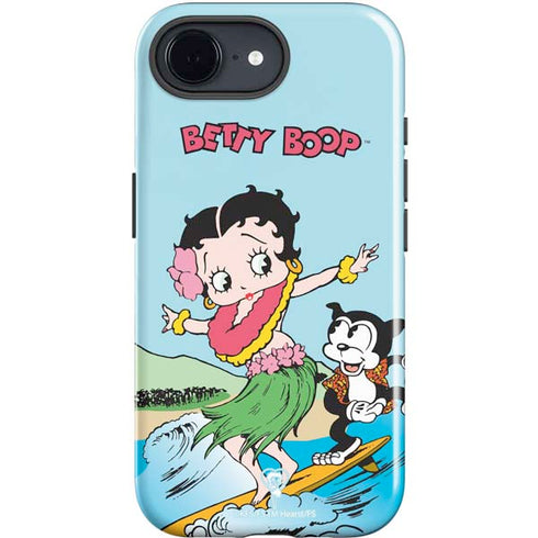 Betty Boop Surfing iPhone 16e Impact Case