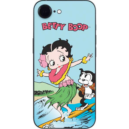 Betty Boop Surfing iPhone 16e Skin
