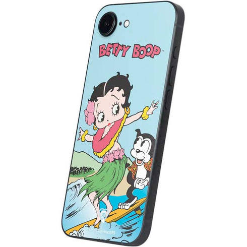 Betty Boop Surfing iPhone 16e Skin