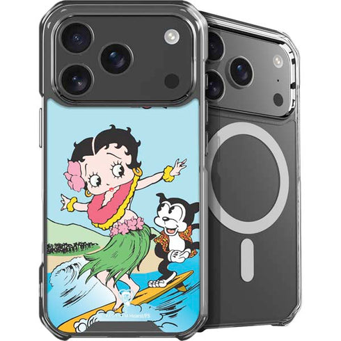 Betty Boop Surfing iPhone 18 Pro MagSafe Case