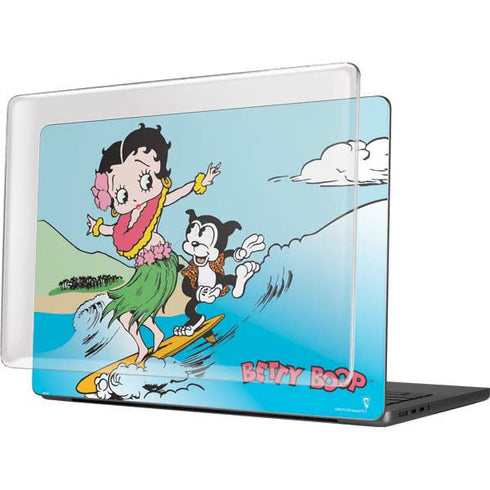 Betty Boop Surfing MacBook Pro 14in (2021-24) Case plus Skin