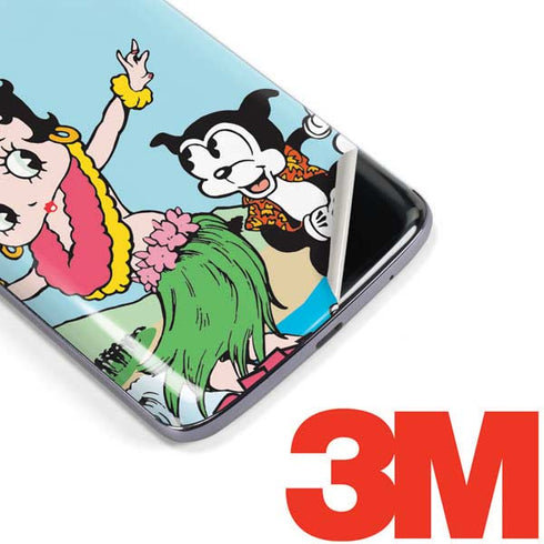 Betty Boop Surfing Moto E5 Plus Skin