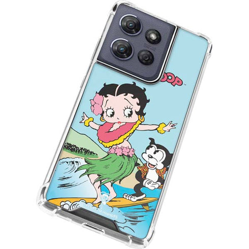 Betty Boop Surfing Moto G Play 5G (2025) Clear Case