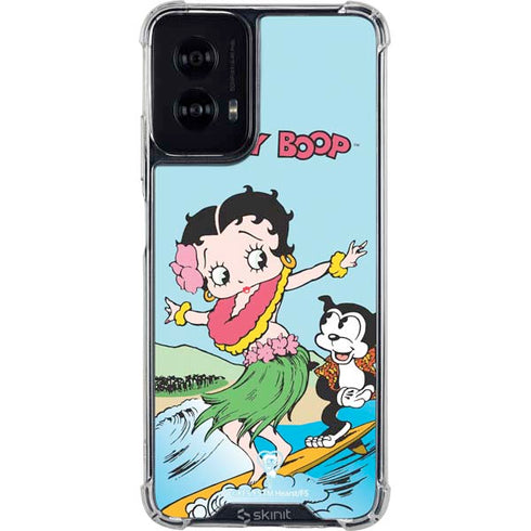 Betty Boop Surfing Moto G Power 5G (2024) Clear Case