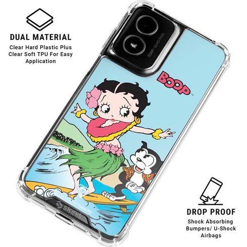 Betty Boop Surfing Moto G Power 5G (2024) Clear Case