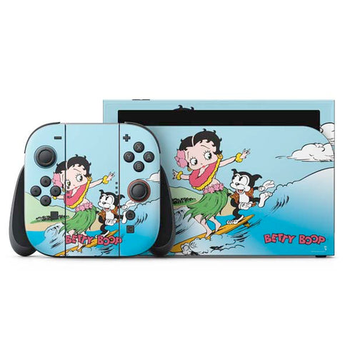 Betty Boop Surfing Nintendo Skins