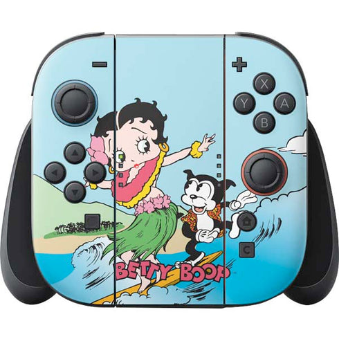 Betty Boop Surfing Nintendo Switch 2 (2025) Joy-Con Controller Skin