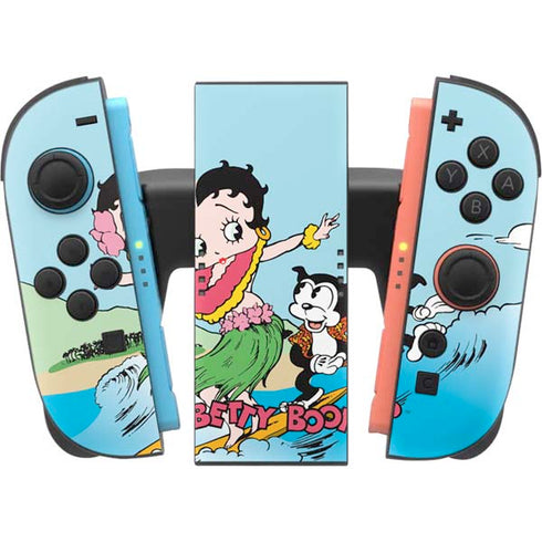 Betty Boop Surfing Nintendo Switch 2 (2025) Joy-Con Controller Skin