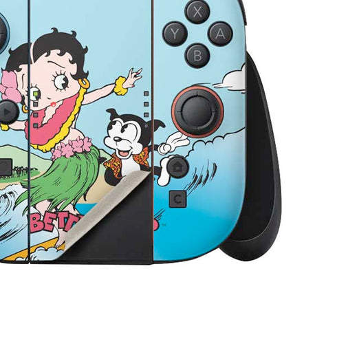 Betty Boop Surfing Nintendo Switch 2 (2025) Joy-Con Controller Skin