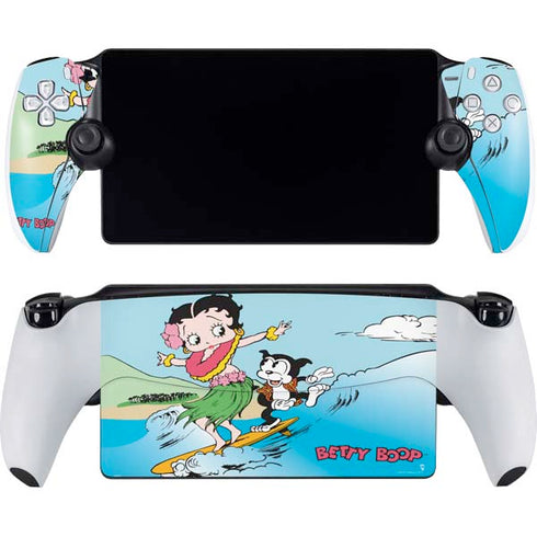 Betty Boop Surfing PlayStation PS5 Skins
