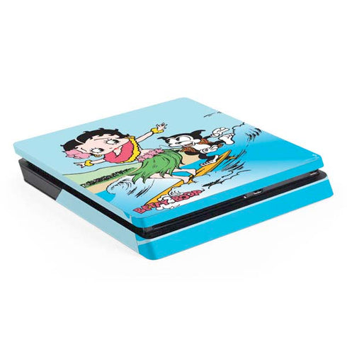 Betty Boop Surfing PS4 Slim Skin