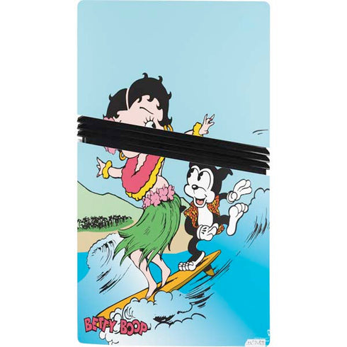 Betty Boop Surfing PS5 Pro Console Skin