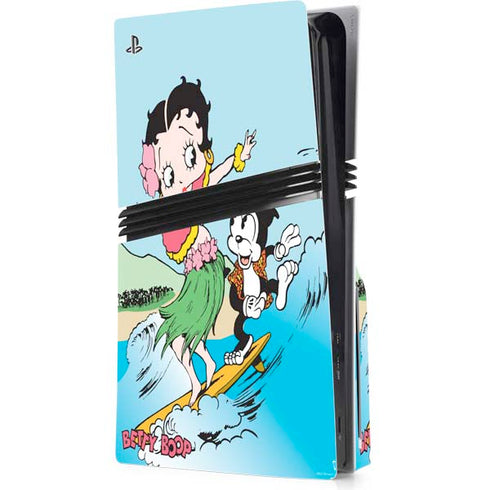 Betty Boop Surfing PlayStation PS5 Skins