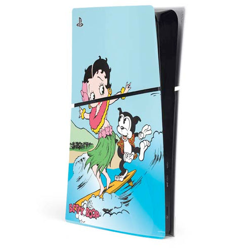 Betty Boop Surfing PlayStation PS5 Skins
