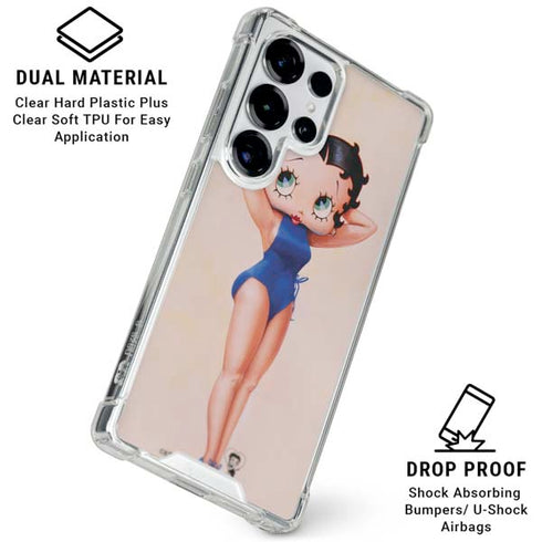 Betty Boop Swimsuit Galaxy S25 Ultra Clear Case