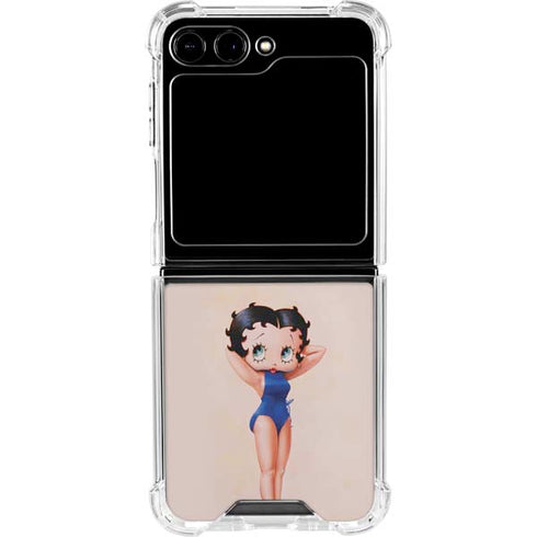 Betty Boop Swimsuit Galaxy Z Flip6 Clear Case