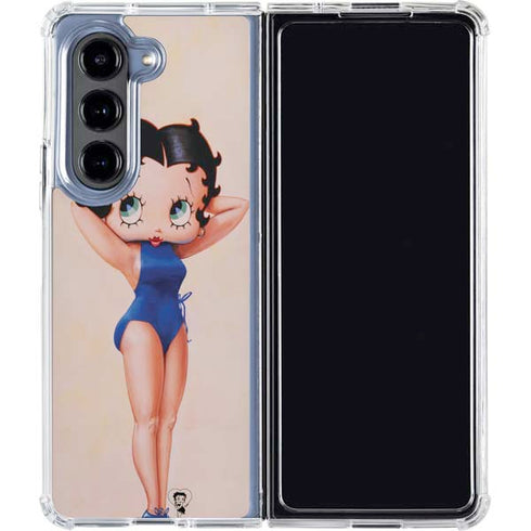 Betty Boop Swimsuit Galaxy Z Fold5 5G Clear Case