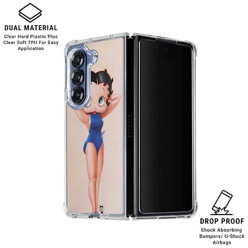 Betty Boop Swimsuit Galaxy Z Fold6 Clear Case