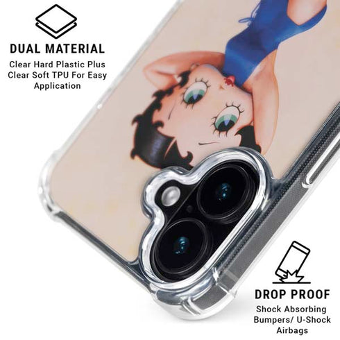 Betty Boop Swimsuit iPhone 16 Clear Case