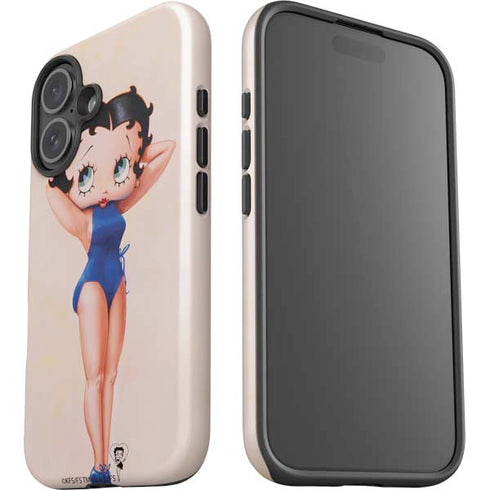 Betty Boop Swimsuit iPhone 16 Plus Impact Case