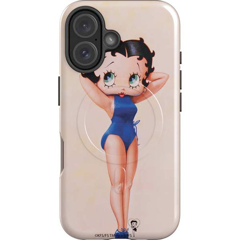 Betty Boop Swimsuit iPhone 16 Plus Magsafe Impact Case