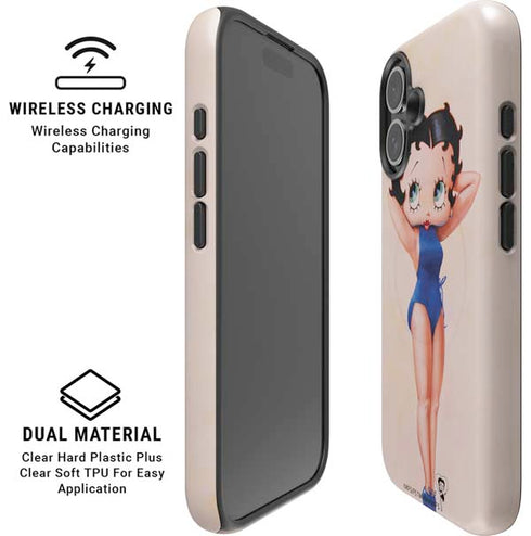 Betty Boop Swimsuit iPhone 16 Plus Magsafe Impact Case