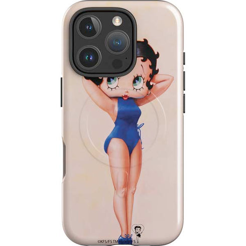 Betty Boop Swimsuit iPhone 16 Pro Max Magsafe Impact Case