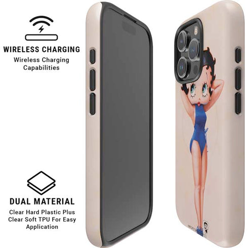 Betty Boop Swimsuit iPhone 16 Pro Max Magsafe Impact Case