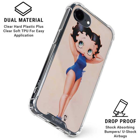 Betty Boop Swimsuit iPhone 16e Clear Case