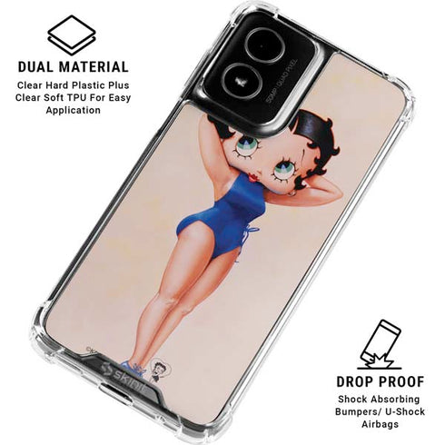 Betty Boop Swimsuit Moto G Power 5G (2024) Clear Case