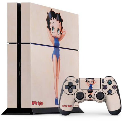 Betty Boop Swimsuit PS4 Console and Controller Bundle Skin